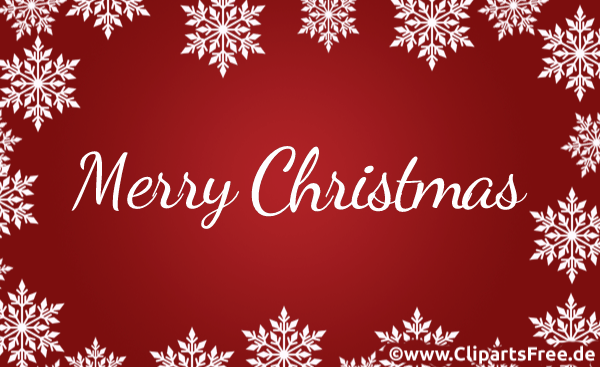 Frohe Weihnachten animierte E-Karte in englischer Sprache