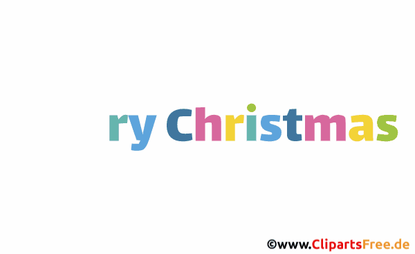 Frohe Weihnachten auf Englisch animierte E-Karte