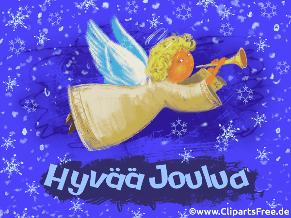 Gif Frohe Weihnachten auf Finnisch - Weihnachten Grafiken und Cliparts