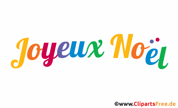 Frohe Weihnachten auf Französisch e-Card