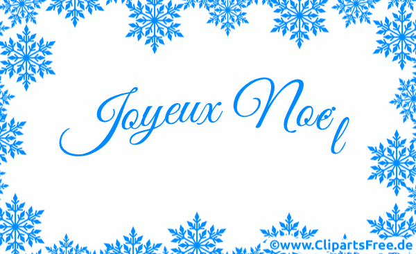 Weihnachtsgruss auf Französisch animierte E-Karte