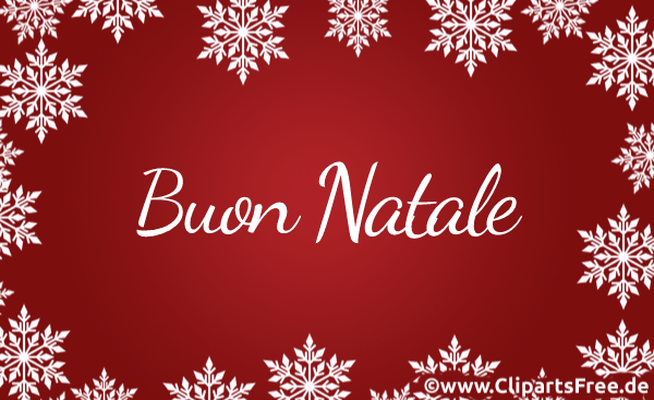 Animierte Grusskarte zu Weihnachten auf Italienisch