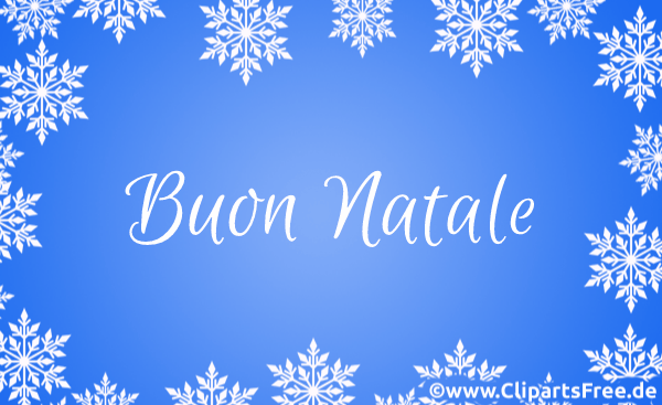 Animierte Weihnachtskarte zu Weihnachten auf Italienisch