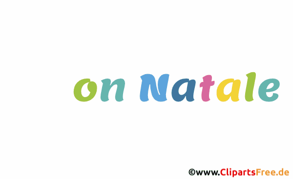 Frohe Weihnachten auf Italienisch Gif Animation kostenlos