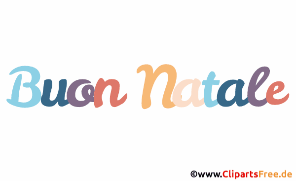 Frohe Weihnachten Grusskarte auf Italienisch Gif Animation