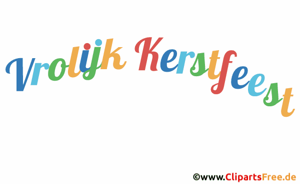 Gif-Animation Frohe Weihnachten auf Niederländisch