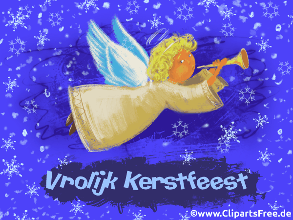 Glückwunsch in niederländischer Sprache zu Weihnachten Gif Clipart