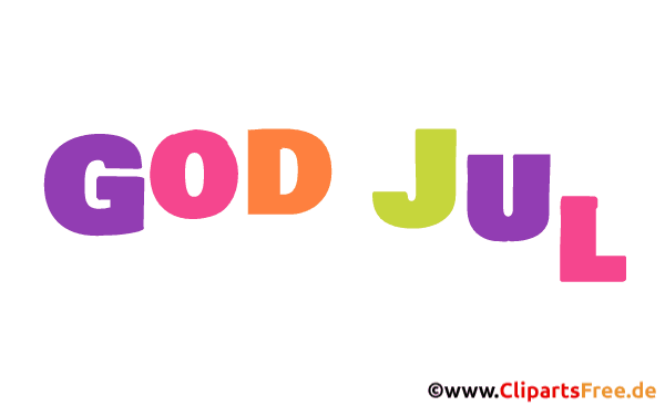 Frohe Weihnachten auf Norwegisch animierter Text