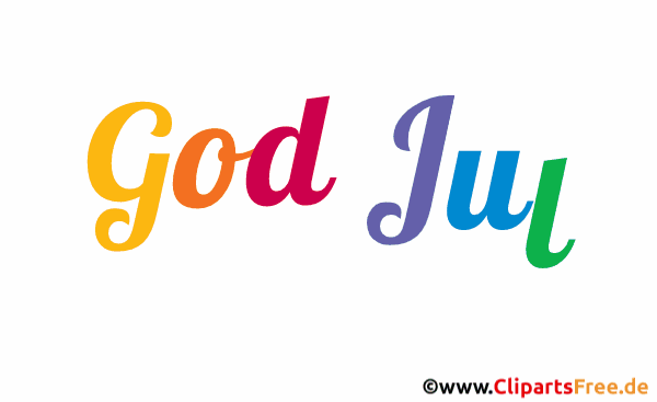 Frohe Weihnachten auf Norwegisch Bild animiert