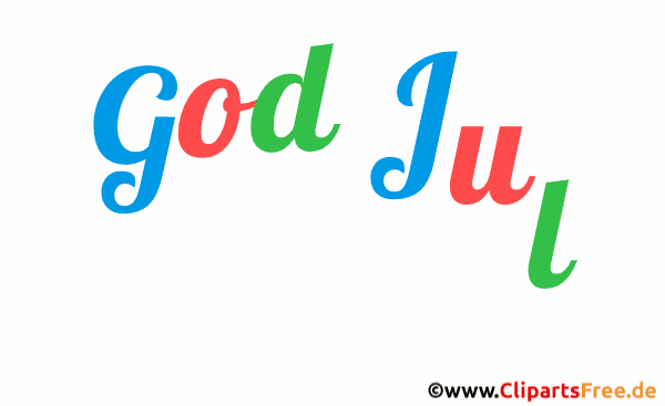 Frohe Weihnachten auf Norwegisch Text Animation im Gif-Format