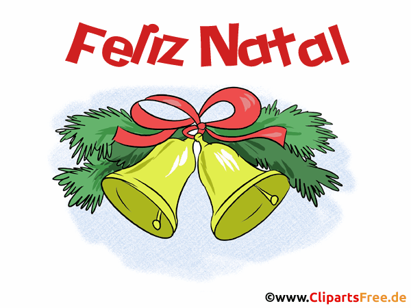 Frohe Weihnachten auf Portugiesisch Clipart kostenlos
