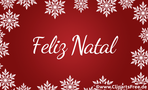 Frohe Weihnachten Glückwunsch auf Portugiesisch