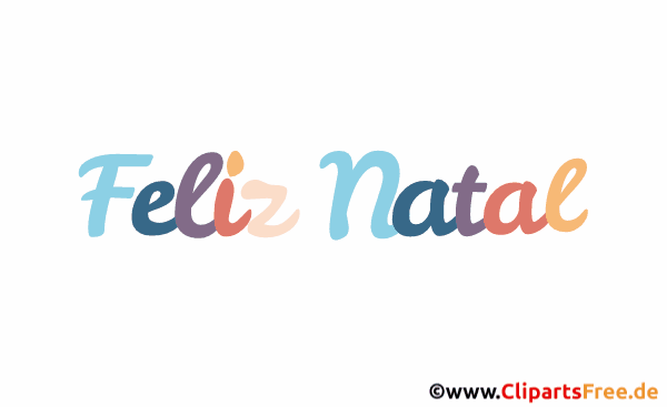 Frohe Weihnachten Glückwunsch auf Portugiesisch animiert