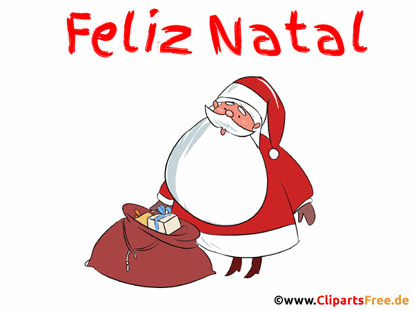 Gif Bild Frohe Weihnachten auf Portugiesisch