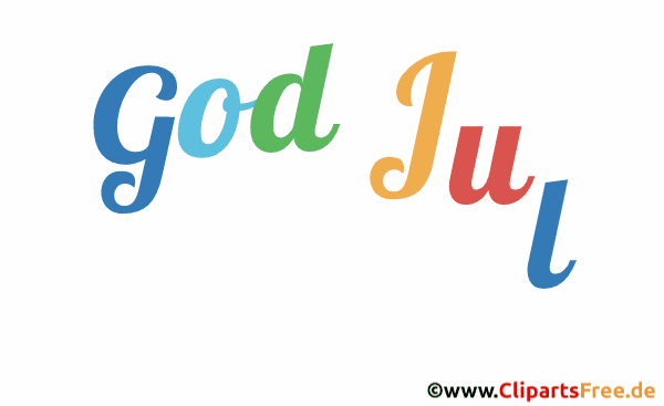 Animierter Text Frohe Weihnachten auf Schwedisch