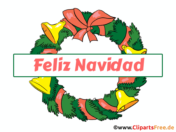 Clipart zu Weihnachten - Glückwünsche auf Spanisch