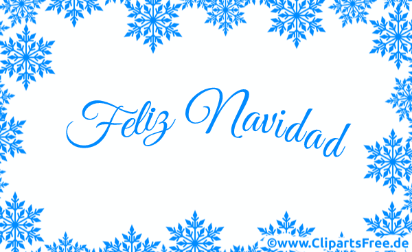 Frohe Weihnachten in spanischer Sprache Grusskarte