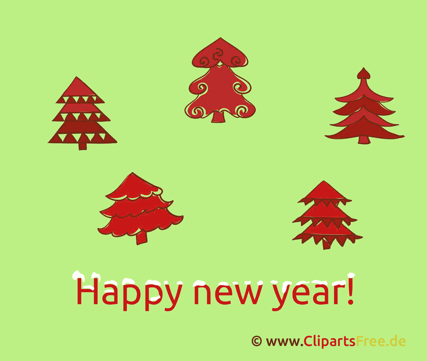 Happy new year wishes clip art