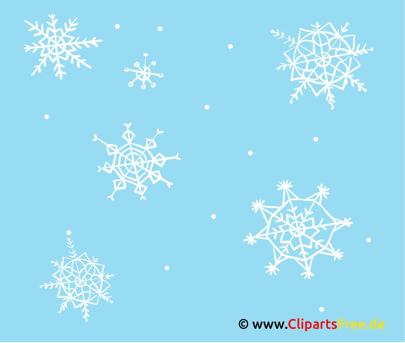 Schneeflocken Gif Animation E Karte kostenlos