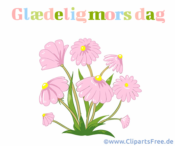 Clip Art zum Muttertag auf Dänisch