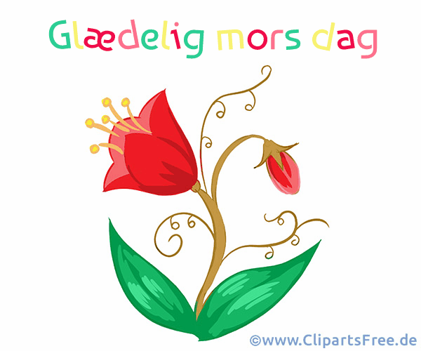 Gif-Animation zum Muttertag auf Dänisch