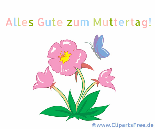 Blumen zum Muttertag animierte Karte