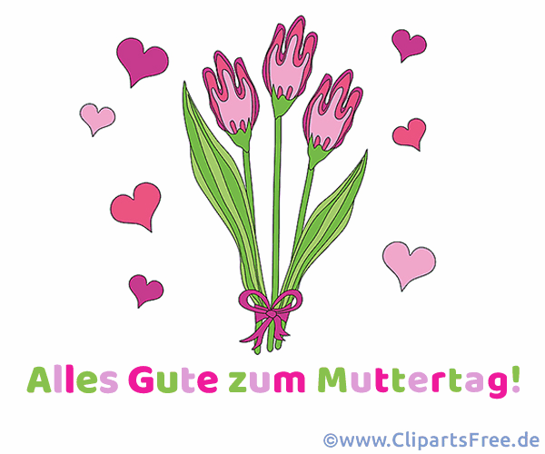 Tulpen zum Muttertag Clipart