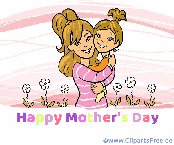 Animierte Glückwunschkarte zum Muttertag auf Englisch