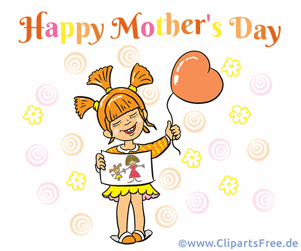 Clip Art zum Muttertag auf Englisch