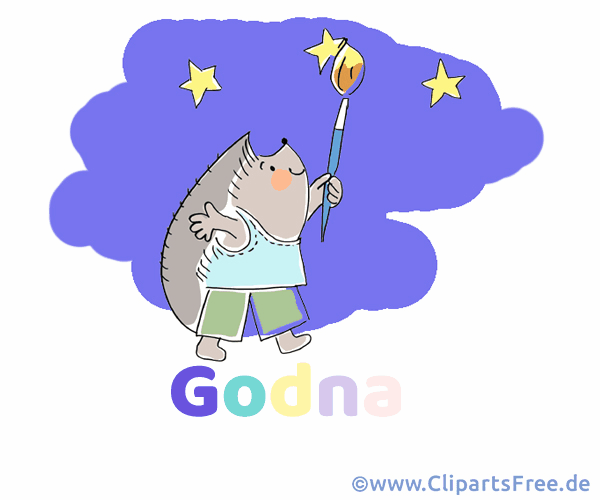 Clip Art Gute Nacht auf Dänisch
