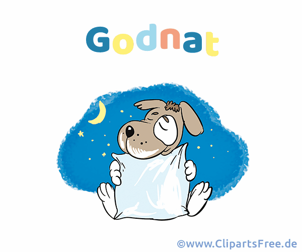 Gif Gute Nacht in Dänischer Sprache