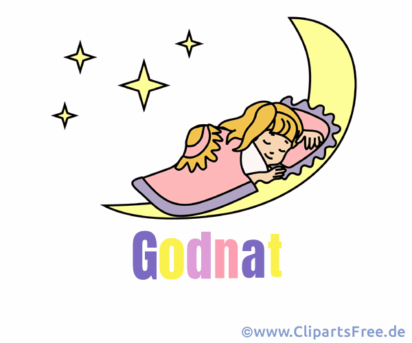 Gute Nacht auf Dänisch e-Card
