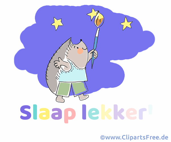 Online-Karte Gute Nacht auf Niederländisch