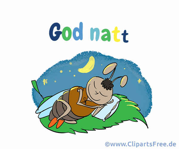 e-Card Gute Nacht auf Norwegisch