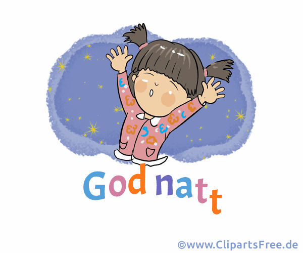 Gif Gute Nacht auf Norwegisch