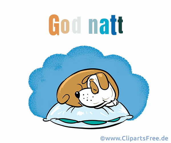 Gute Nacht auf Norwegisch Bild