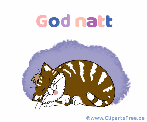 Gute Nacht Gruß auf Norwegisch