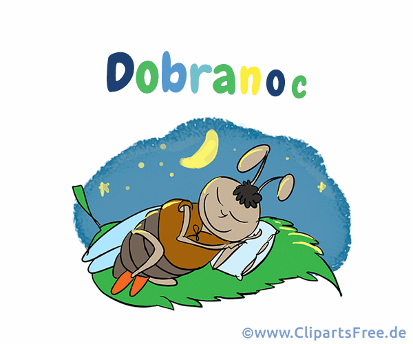 e-Card Gute Nacht auf Polnisch
