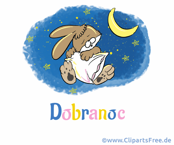 Gif-Animation Gute Nacht auf Polnisch