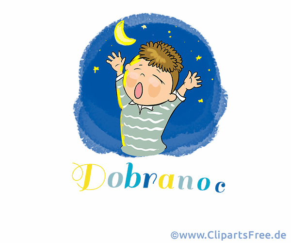 Gifanimation Gute Nacht auf Polnisch