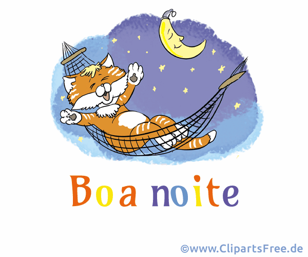 Bild Gute Nacht auf Portugiesisch