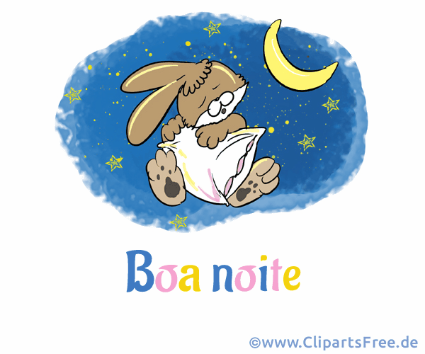 Gif-Animation Gute Nacht auf Portugiesisch