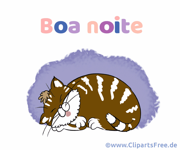 Grussbild Gute Nacht auf Portugiesisch