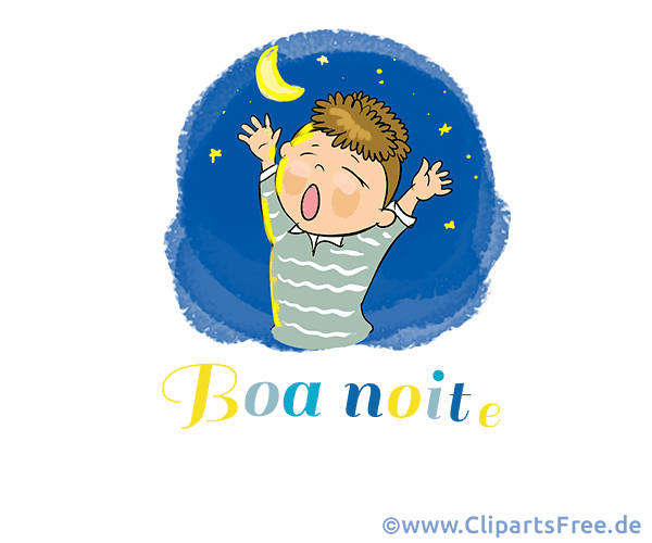 Gute Nacht auf Portugiesisch Bild zum Verschicken