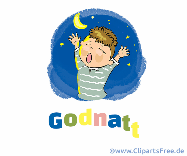 Bild Gute Nacht auf Schwedisch