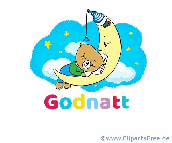 e-Card Gute Nacht auf Schwedisch