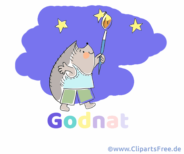 Gif-Animation Gute Nacht auf Schwedisch