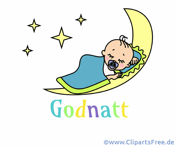 Gute Nacht Gruß auf Schwedisch