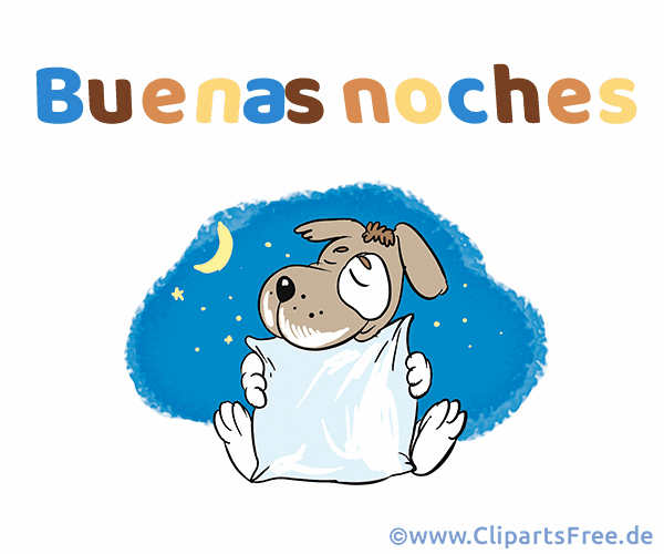 Animation Gute Nacht auf Spanisch zum Teilen online