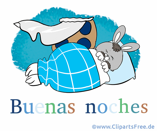Gratis Clipart Gute Nacht auf Spanisch